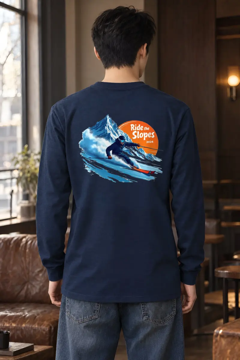 "Ride The Slopes" Unisex Longsleeve T-shirt