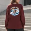 "Alpine Carve" Unisex Longsleeve T-shirt | Gildan 2400