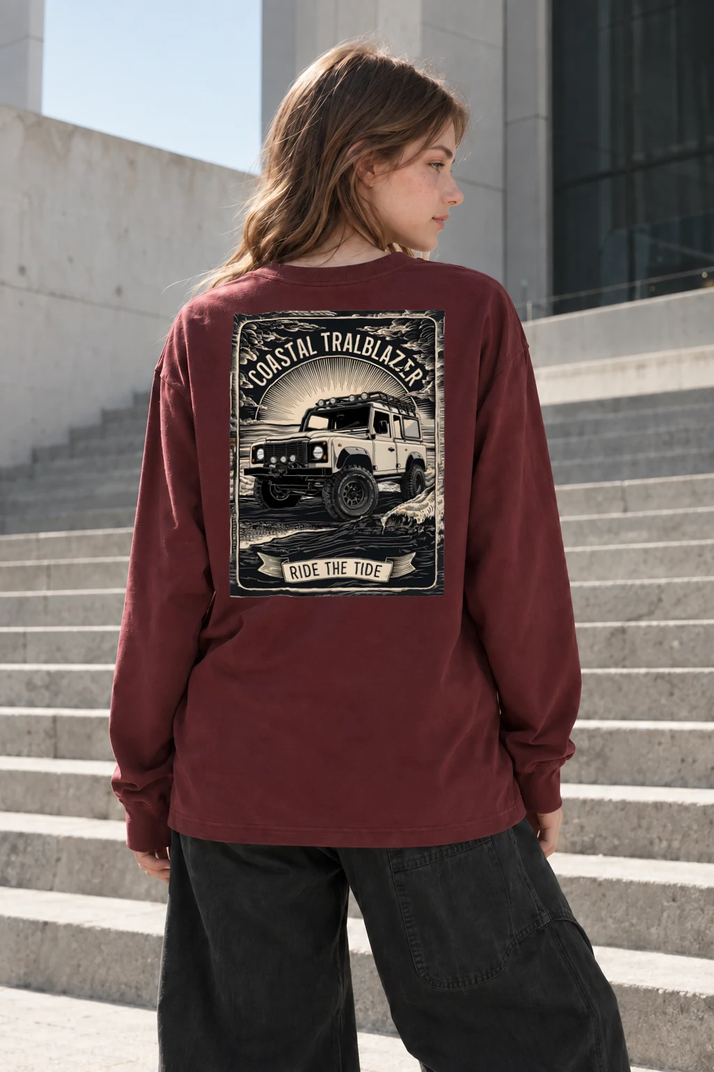 "Ride The Tide" Unisex Longsleeve T-shirt | Gildan 2400