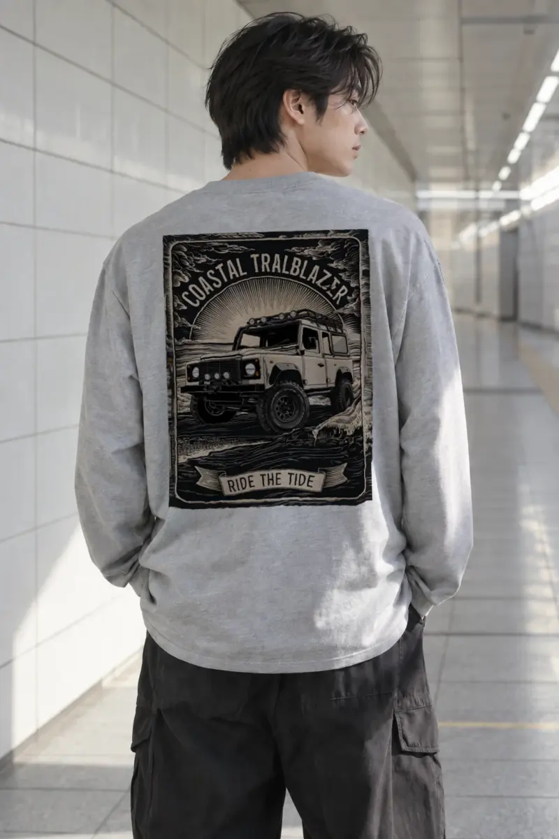 “Ride The Tide” Unisex Longsleeve T-shirt | Gildan 2400