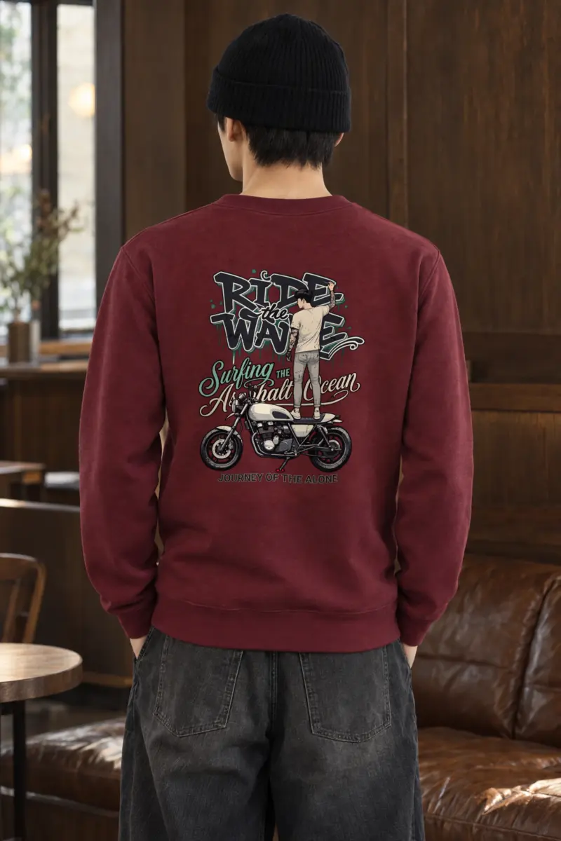 "Ride The Wave" Heavy Blend Unisex Crewneck Sweatshirt