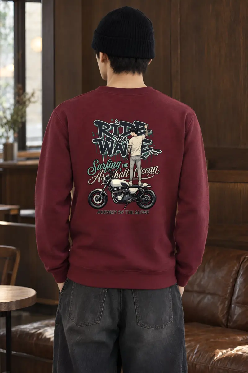 "Ride The Wave" Heavy Blend Unisex Crewneck Sweatshirt