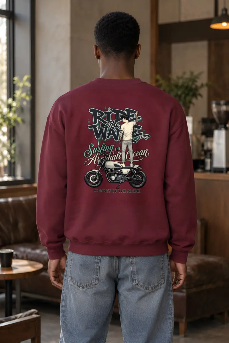 "Ride The Wave" Heavy Blend Unisex Crewneck Sweatshirt