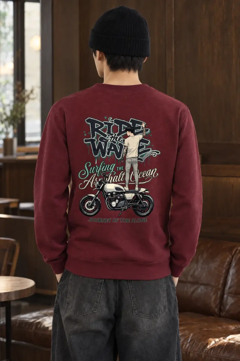 "Ride The Wave" Heavy Blend Unisex Crewneck Sweatshirt