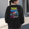 "Ride The Wave" Heavy Blend Unisex Crewneck Sweatshirt | Gildan 18000