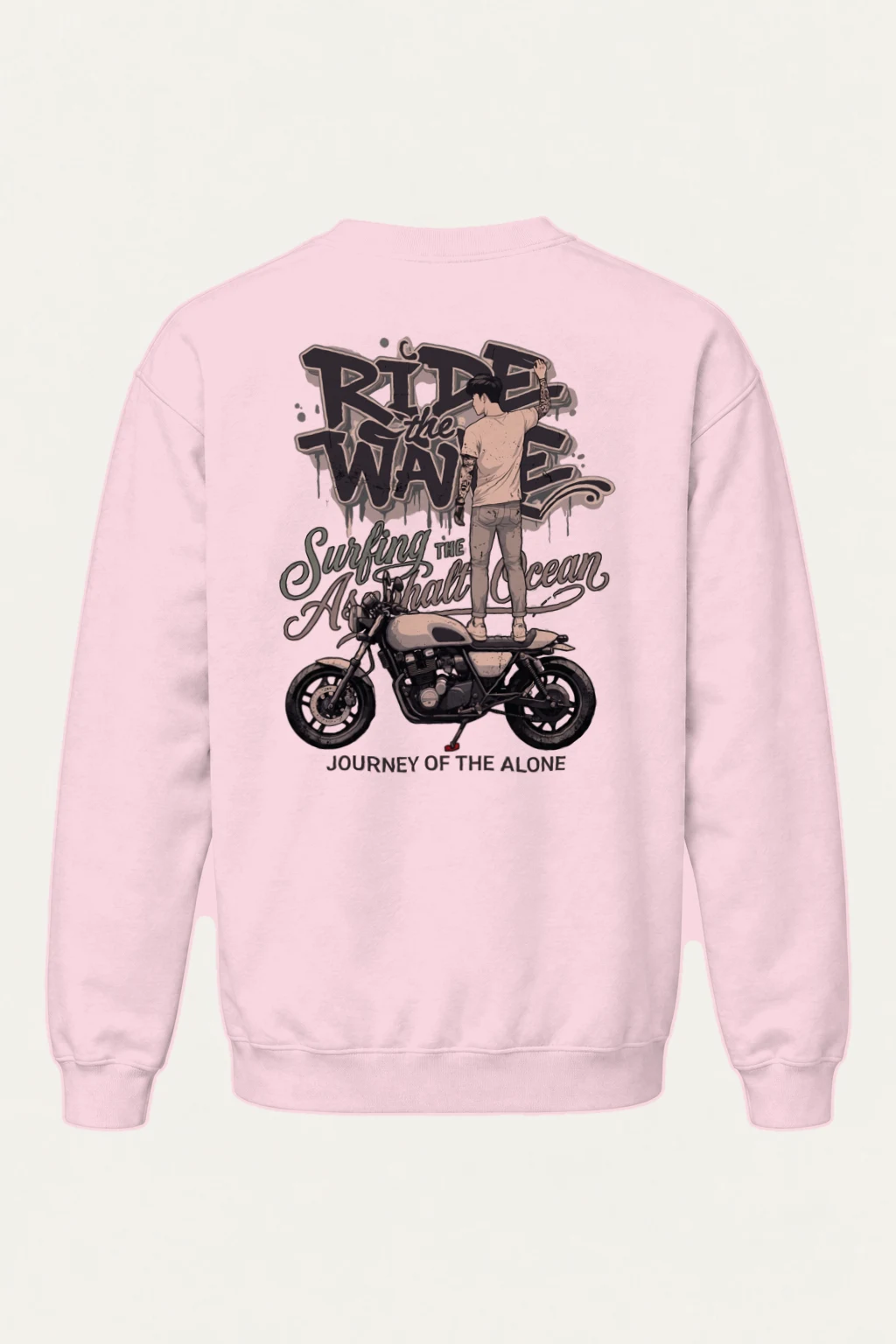"Ride The Wave" Heavy Blend Unisex Crewneck Sweatshirt | Gildan 18000