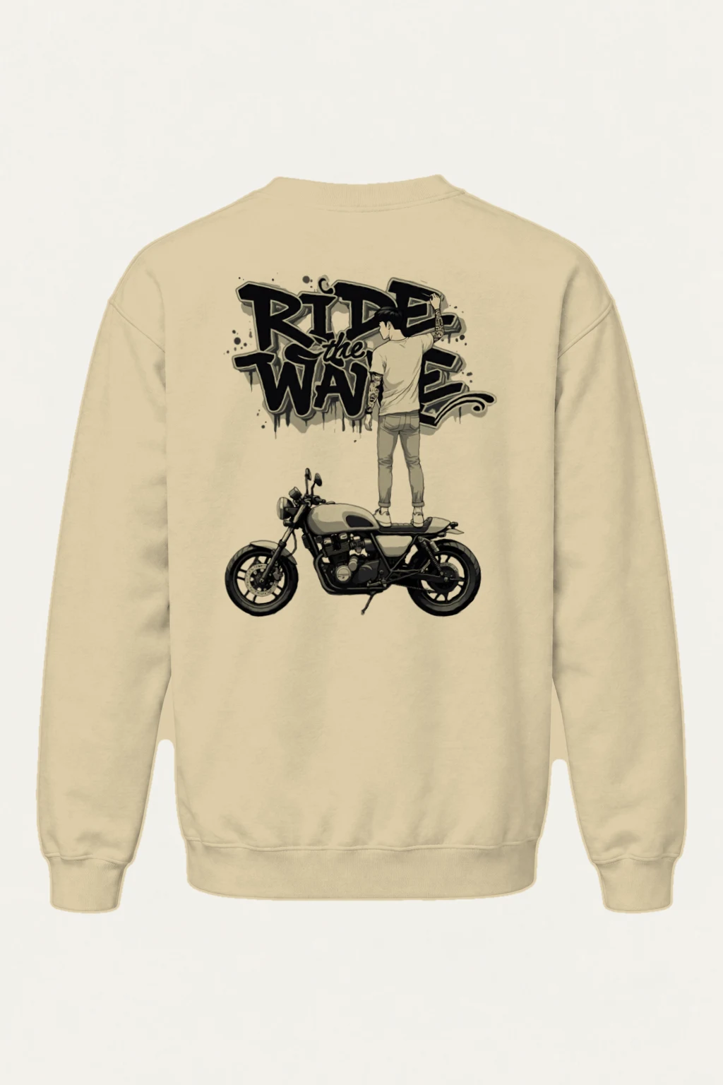 "Ride The Wave" Heavy Blend Unisex Crewneck Sweatshirt | Gildan 18000