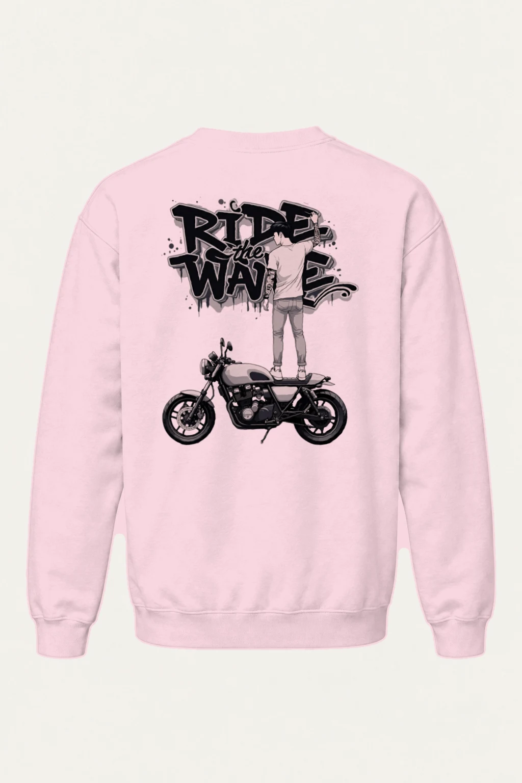 "Ride The Wave" Heavy Blend Unisex Crewneck Sweatshirt | Gildan 18000