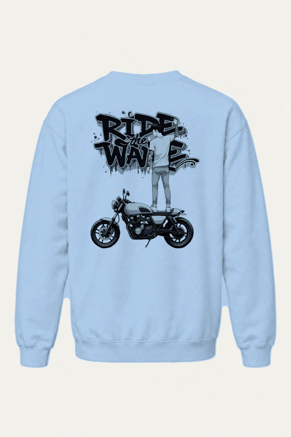 "Ride The Wave" Heavy Blend Unisex Crewneck Sweatshirt | Gildan 18000