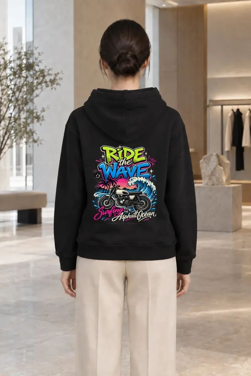 "Ride The Wave" Heavy Blend Unisex Pullover Hoodie | Gildan 18500