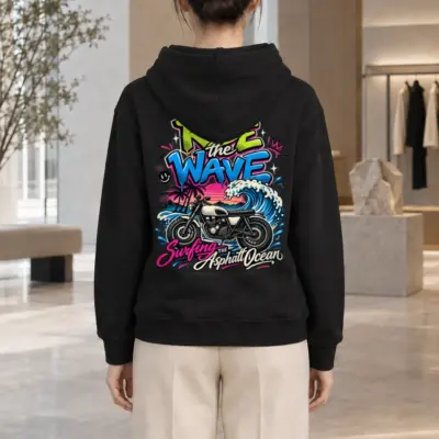 "Ride The Wave" Heavy Blend Unisex Pullover Hoodie | Gildan 18500