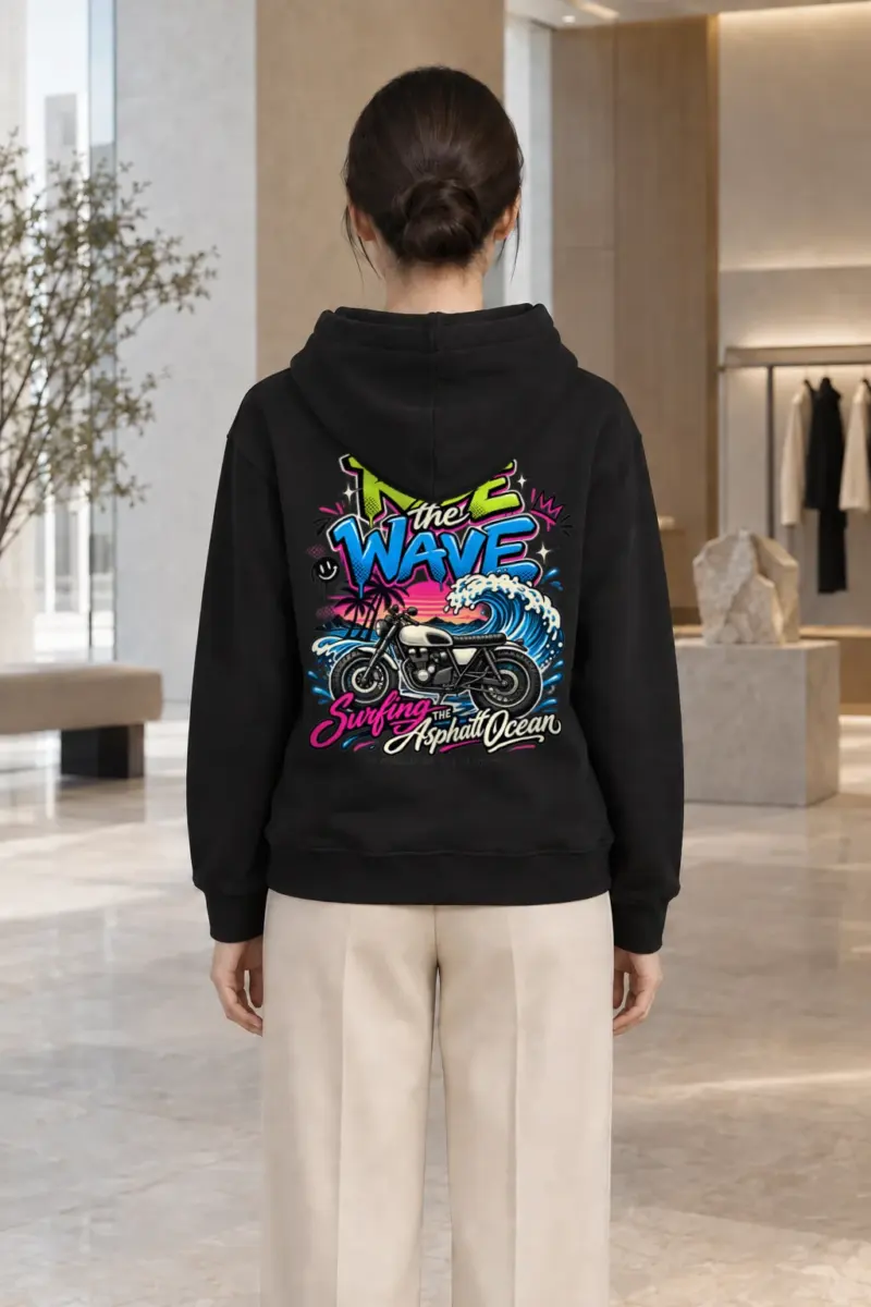 "Ride The Wave" Heavy Blend Unisex Pullover Hoodie | Gildan 18500