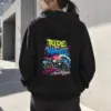 "Ride The Wave" Heavy Blend Unisex Pullover Hoodie | Gildan 18500