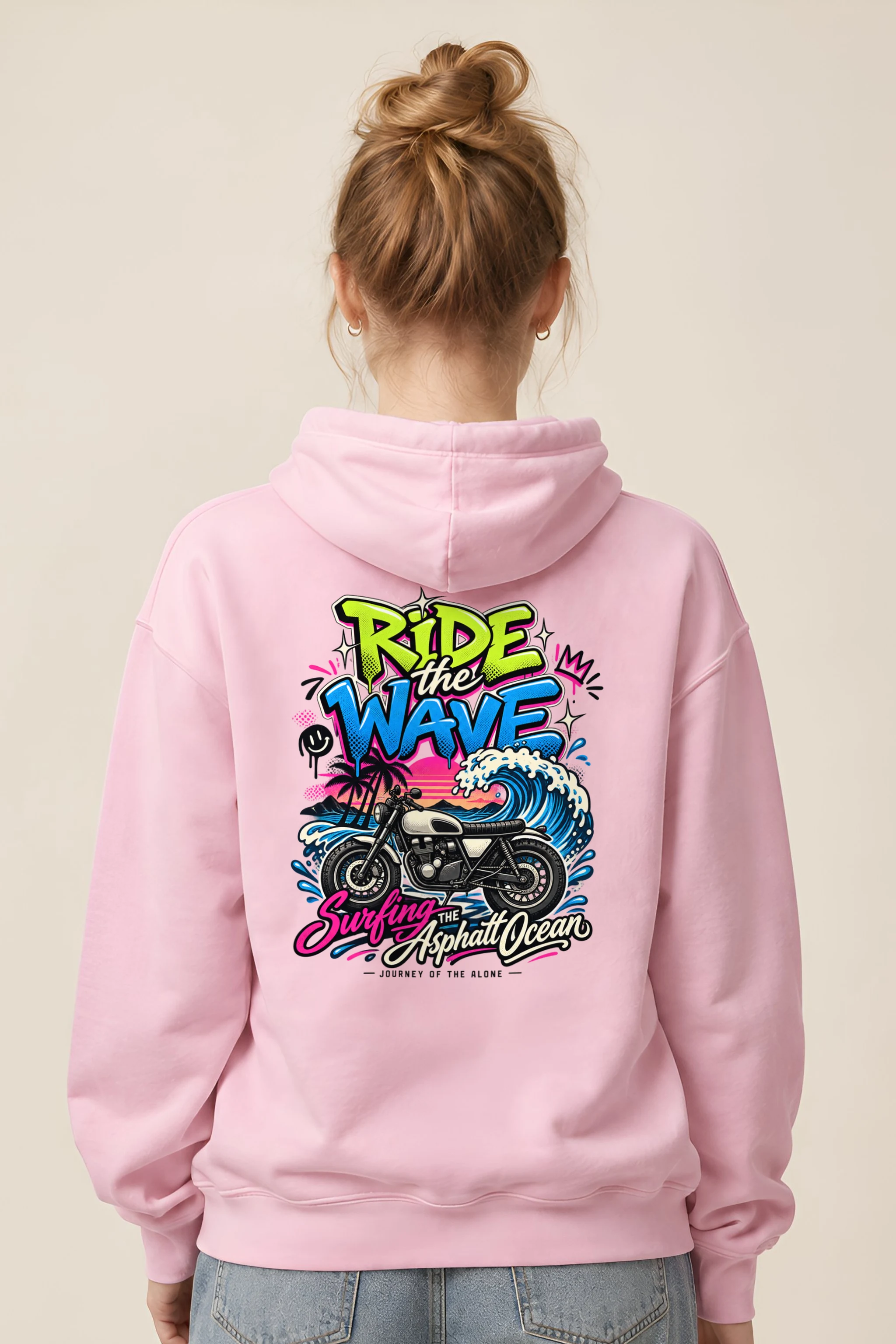 "Ride The Wave" Heavy Blend Unisex Pullover Hoodie