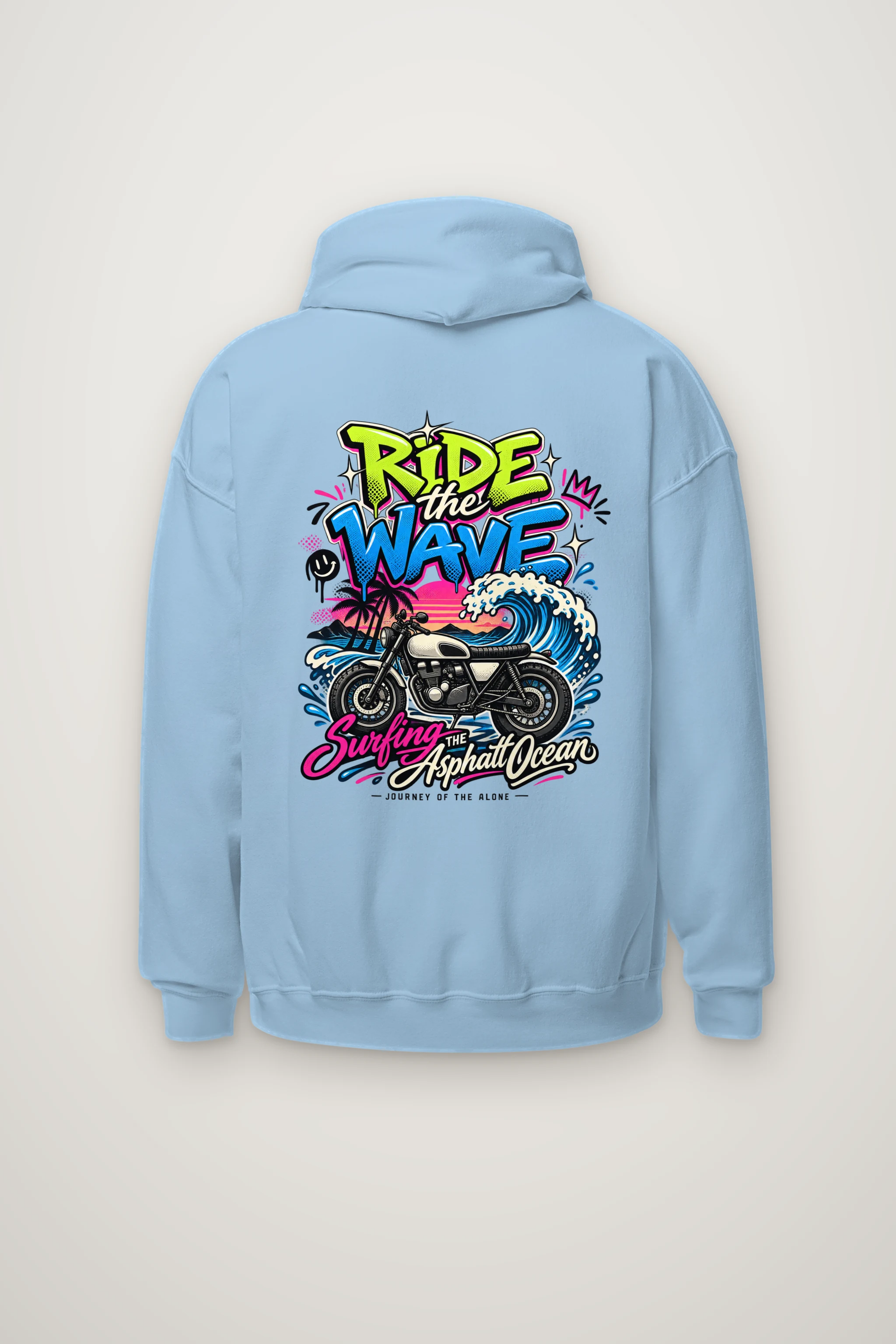 "Ride The Wave" Heavy Blend Unisex Pullover Hoodie