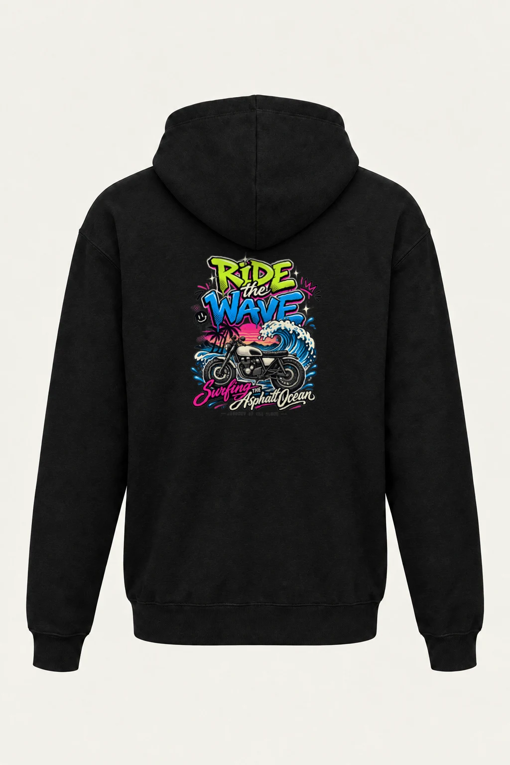 "Ride The Wave" Heavy Blend Unisex Pullover Hoodie | Gildan 18500