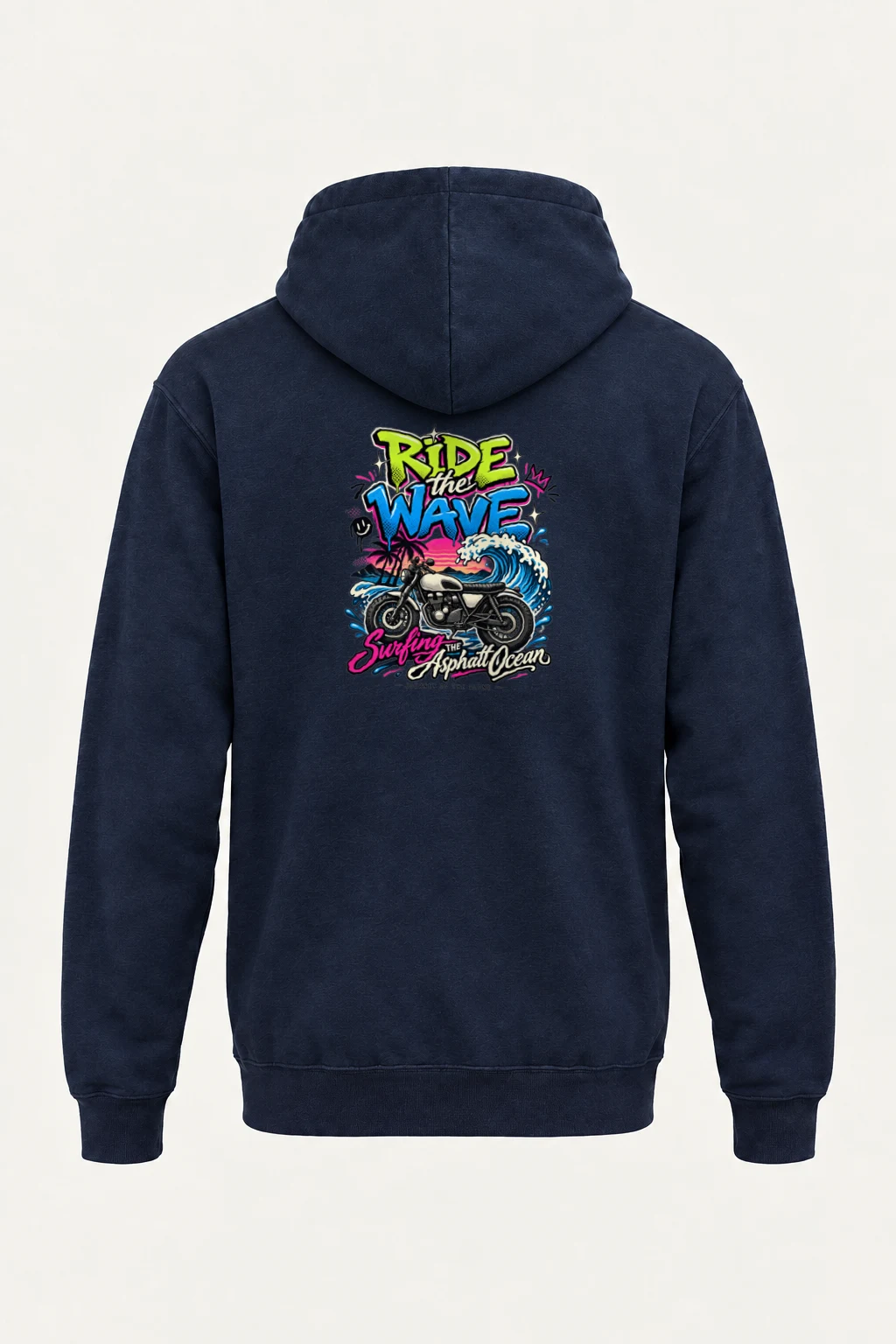 "Ride The Wave" Heavy Blend Unisex Pullover Hoodie | Gildan 18500
