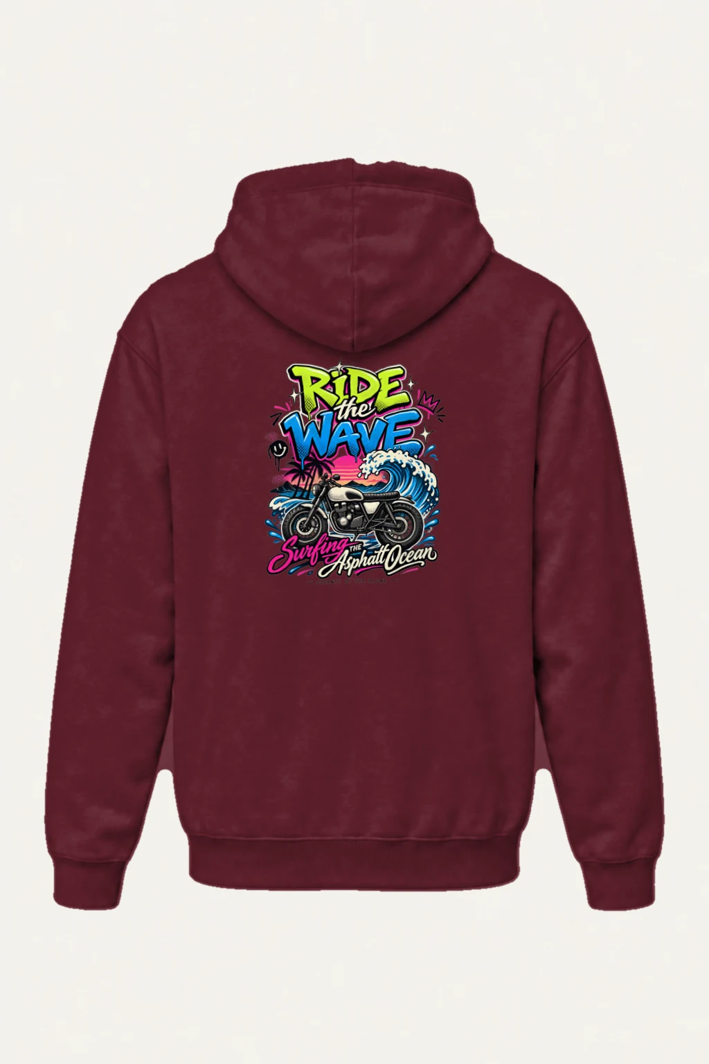 "Ride The Wave" Heavy Blend Unisex Pullover Hoodie | Gildan 18500