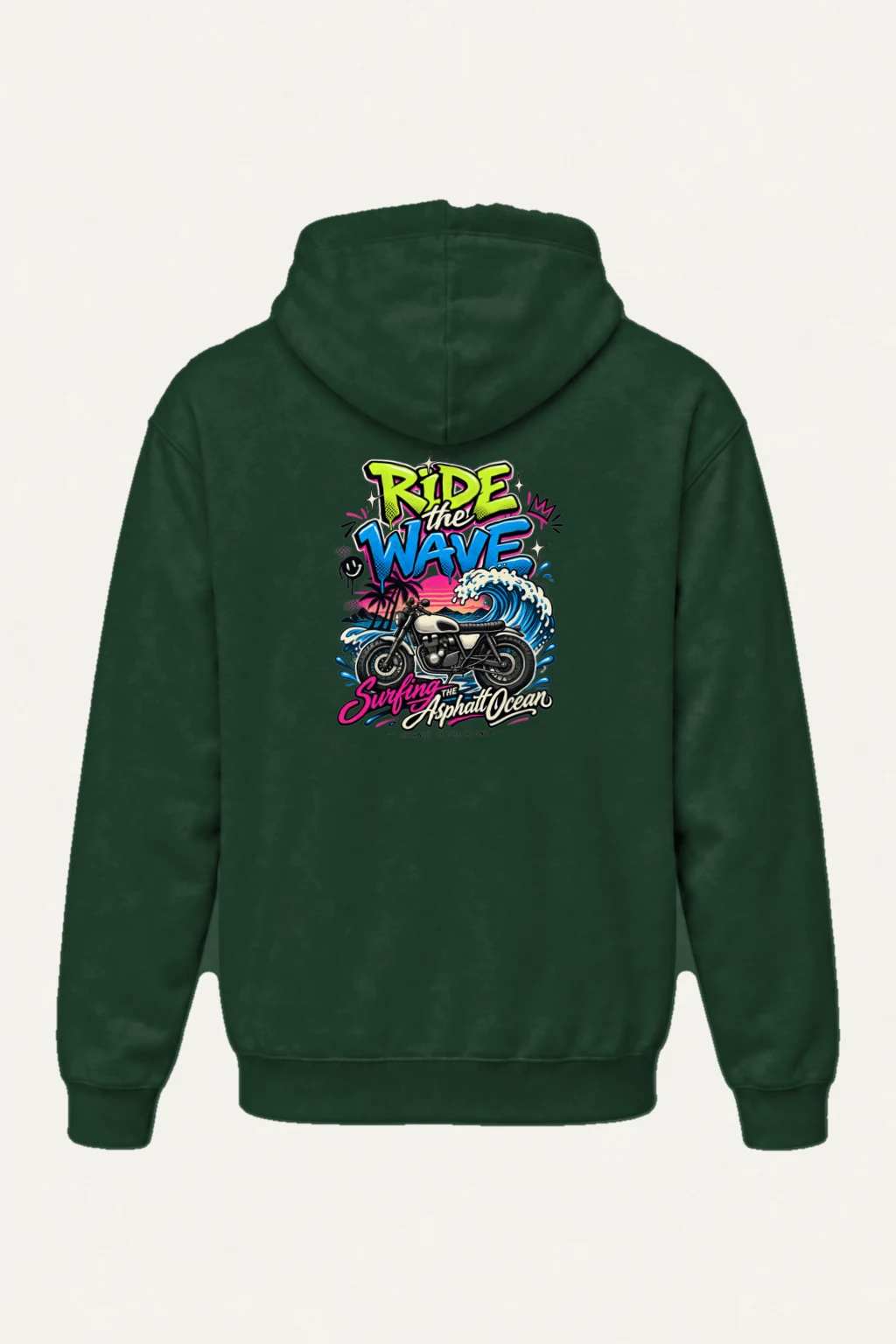 "Ride The Wave" Heavy Blend Unisex Pullover Hoodie | Gildan 18500