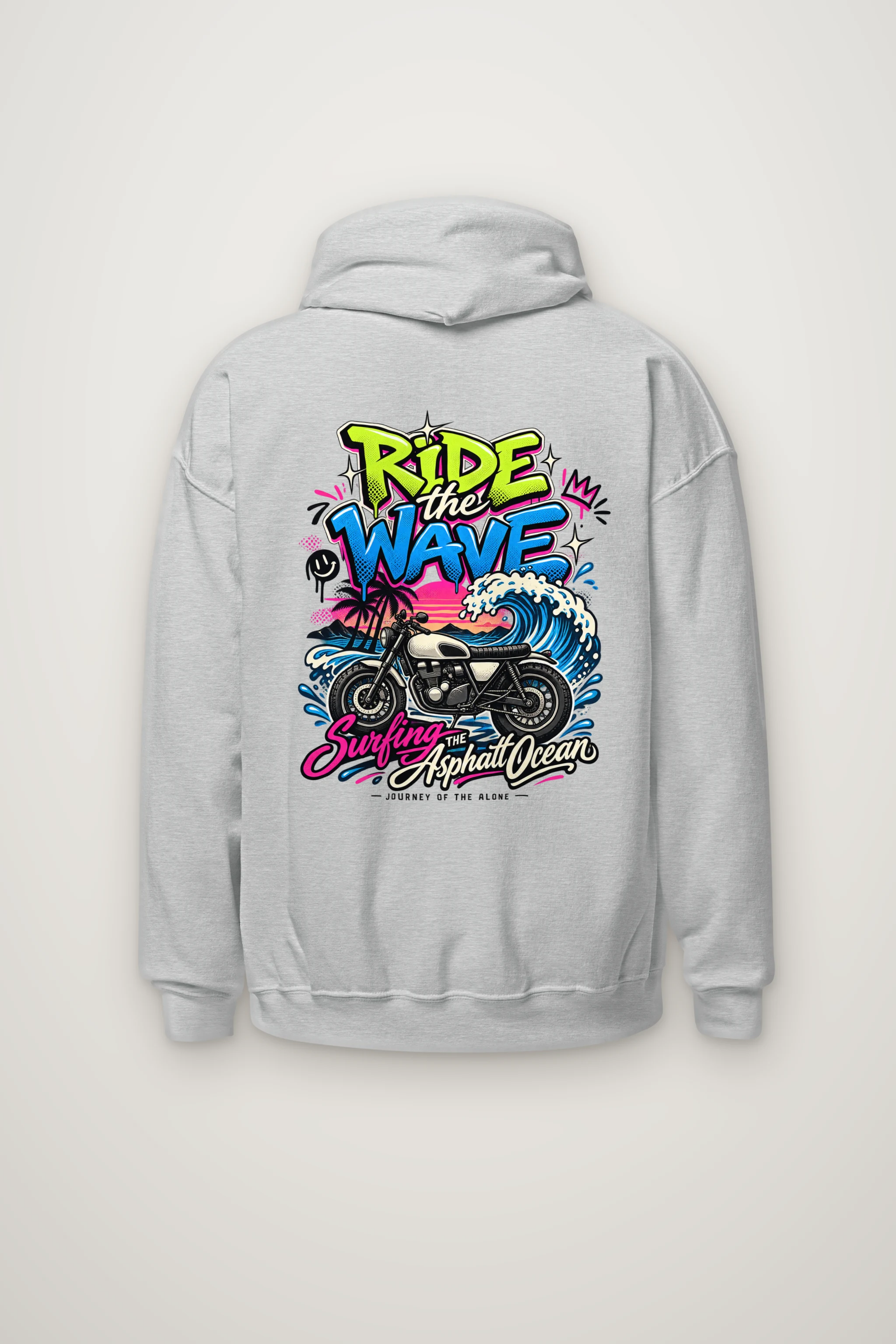 "Ride The Wave" Heavy Blend Unisex Pullover Hoodie