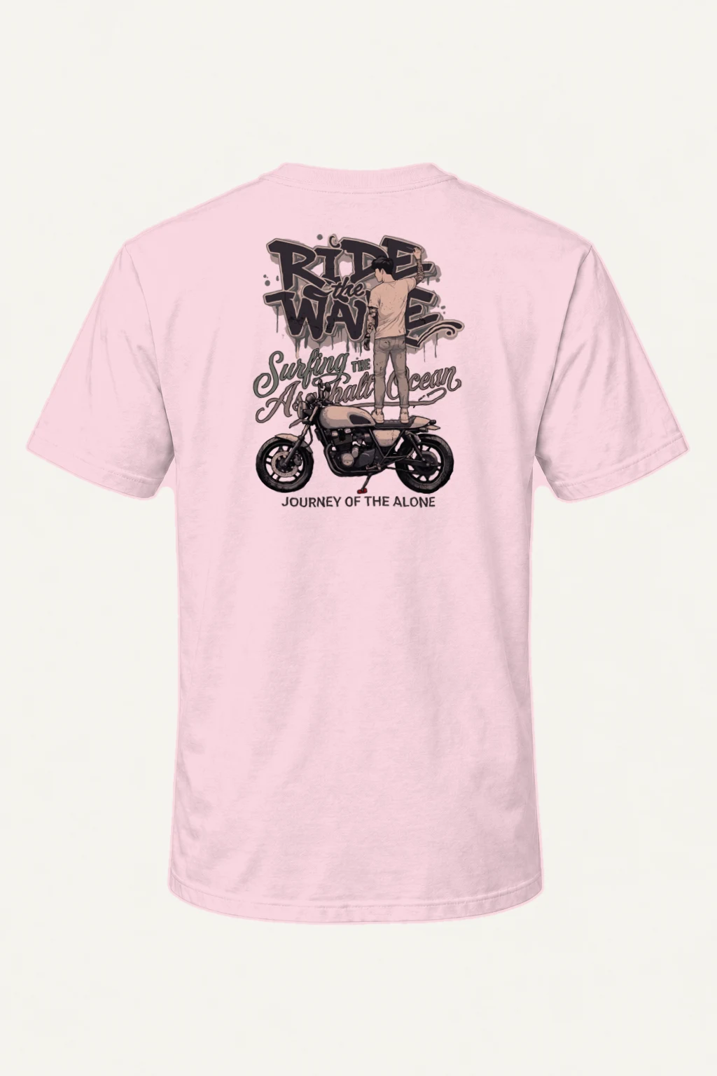 "Ride The Wave" Heavyweight Unisex Crewneck T-shirt | Gildan 5000