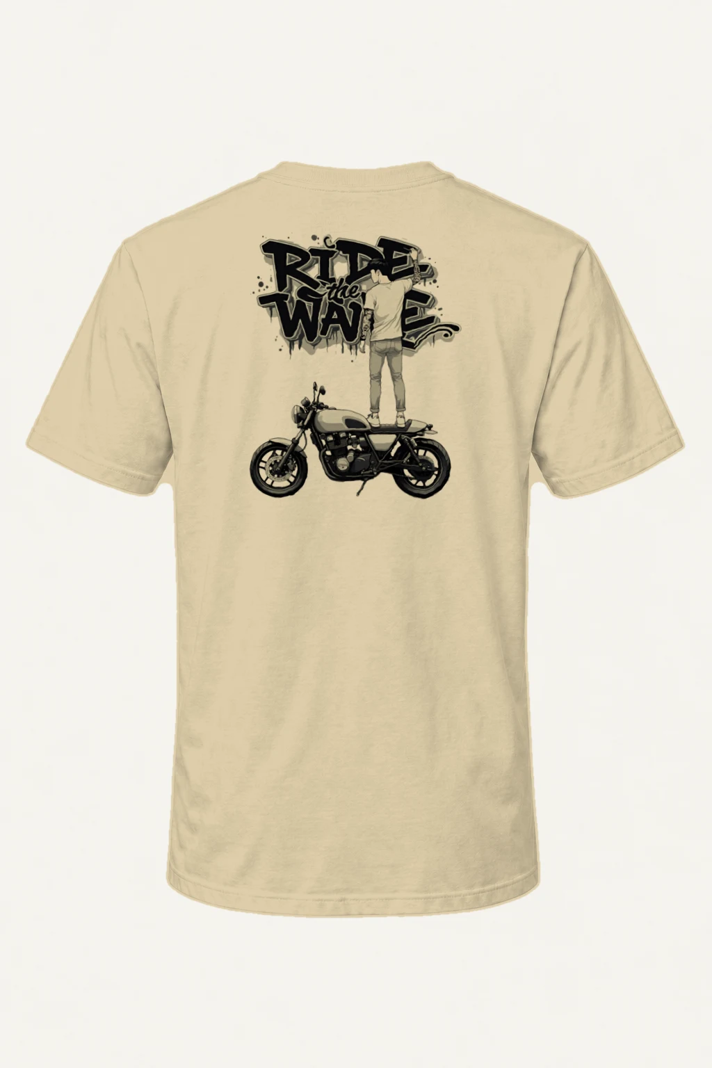 "Ride the Wave" Heavyweight Unisex Crewneck T-shirt | Gildan 5000