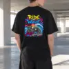 "Ride The Wave" Heavyweight Unisex Crewneck T-shirt | Gildan 5000