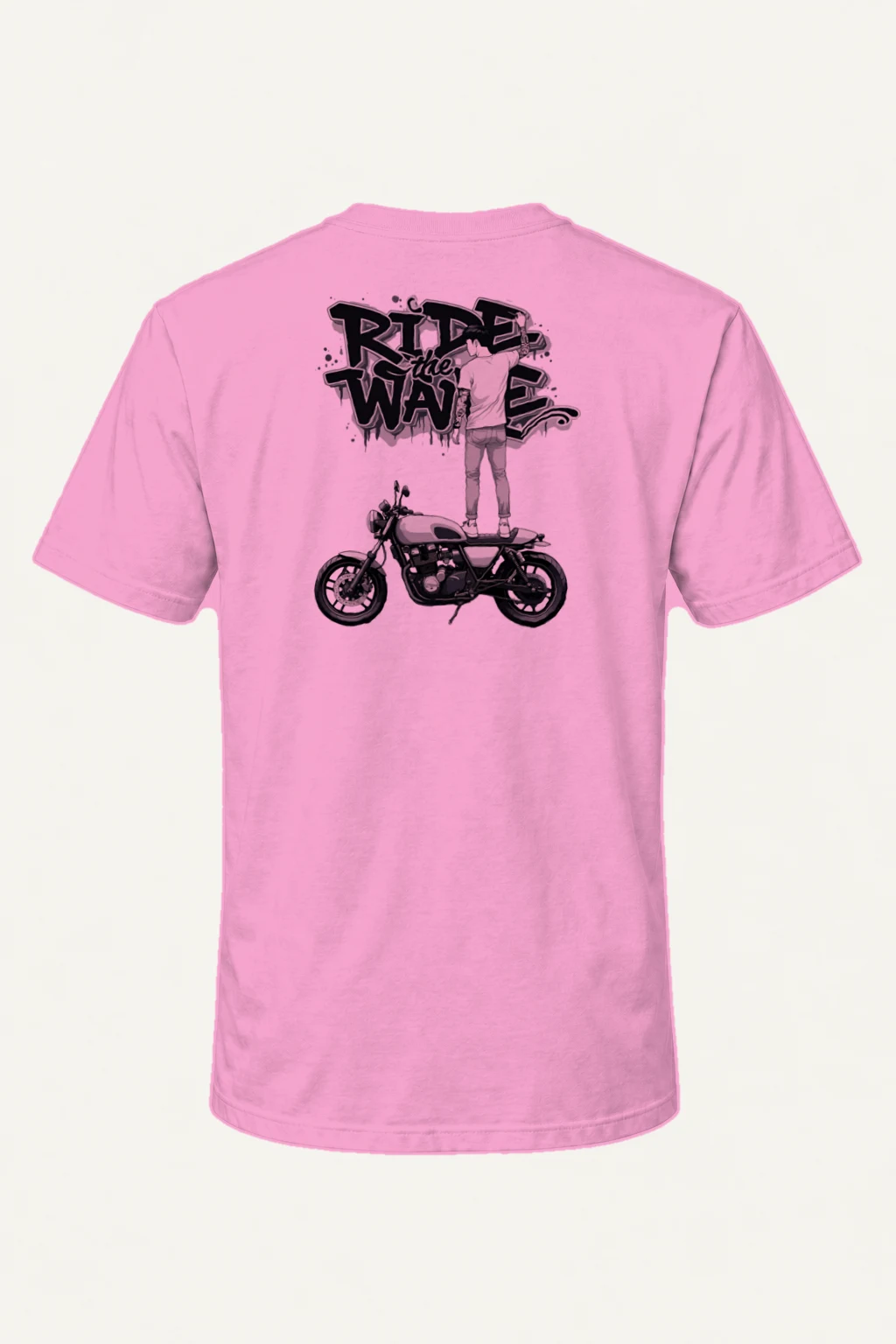 "Ride the Wave" Heavyweight Unisex Crewneck T-shirt | Gildan 5000
