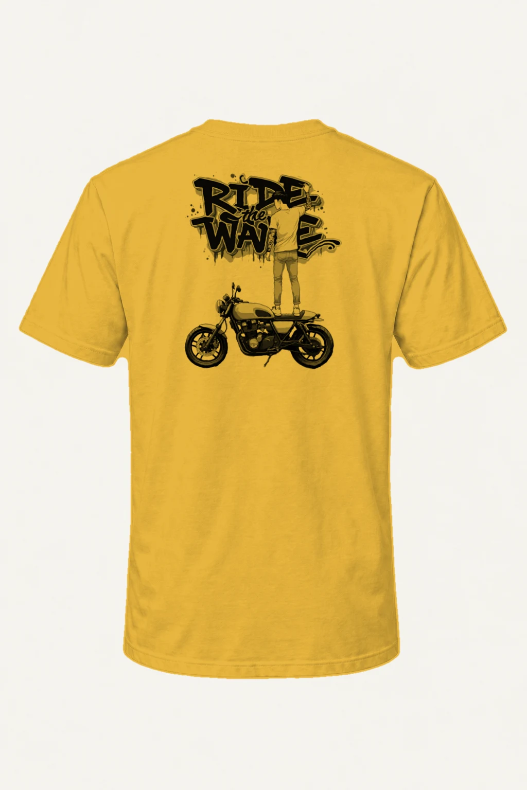 "Ride the Wave" Heavyweight Unisex Crewneck T-shirt | Gildan 5000
