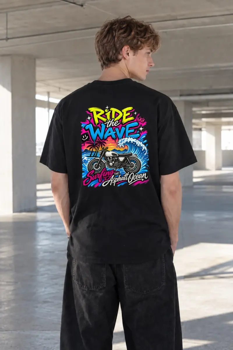 "Ride The Wave" Unisex Longsleeve T-shirt | Gildan 2400