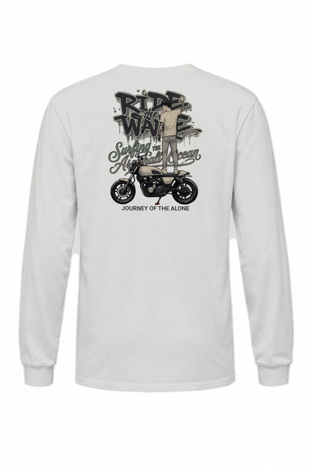 "Ride The Wave" Unisex Longsleeve T-shirt | Gildan 2400