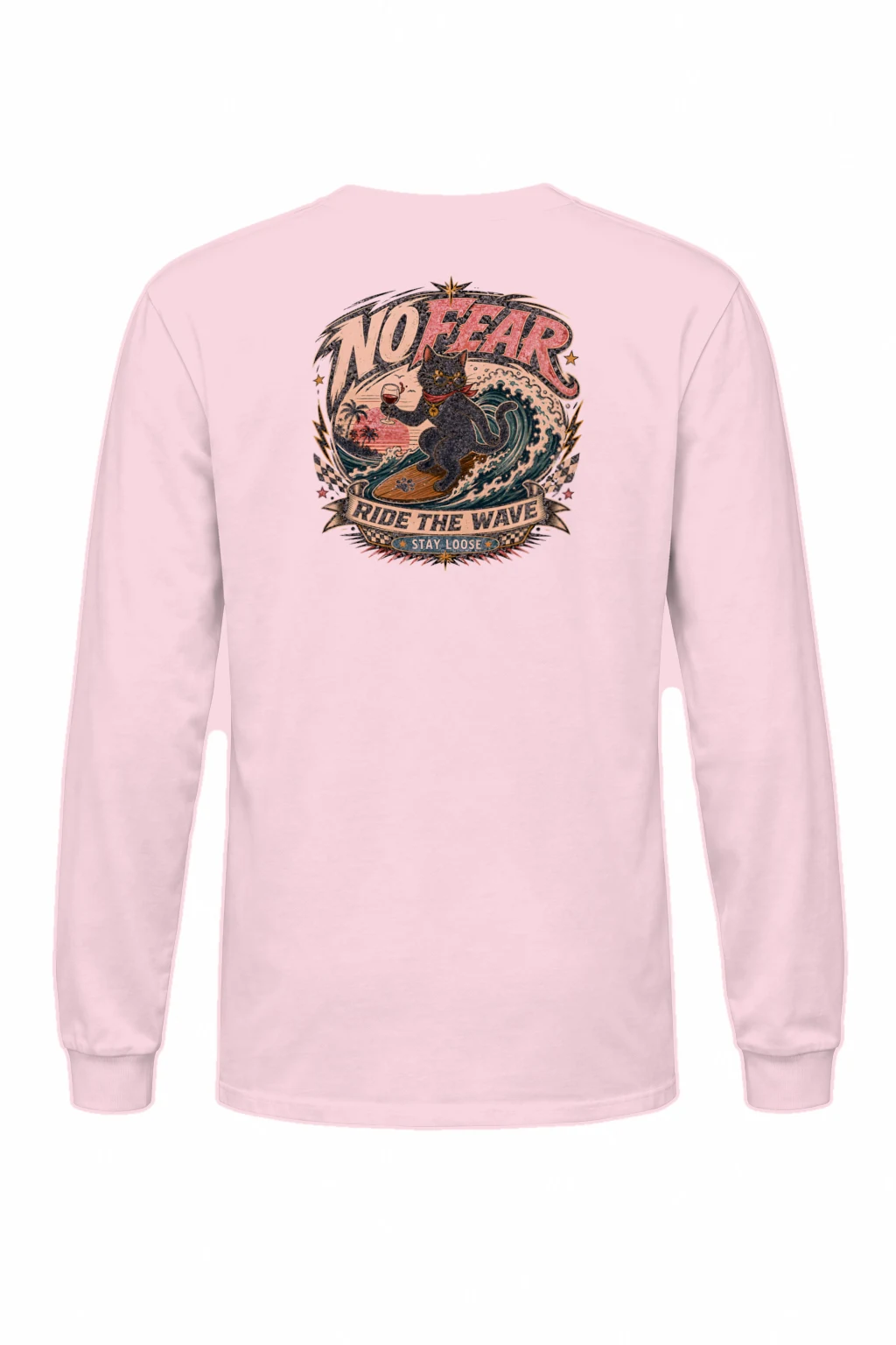 "Ride The Wave" Unisex Longsleeve T-shirt | Gildan 2400