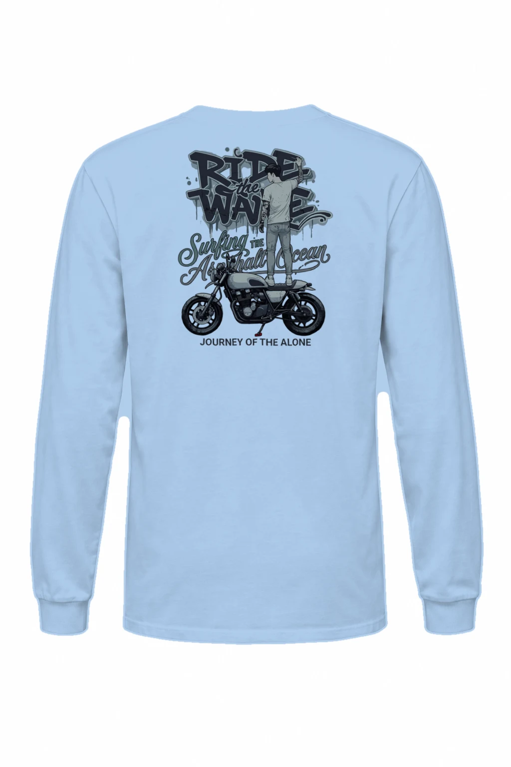 "Ride The Wave" Unisex Longsleeve T-shirt | Gildan 2400