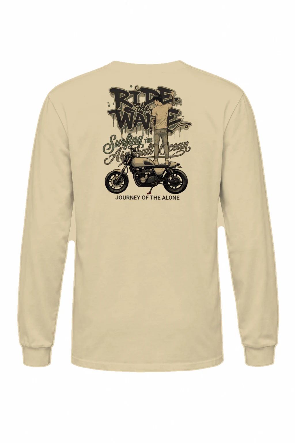 "Ride The Wave" Unisex Longsleeve T-shirt | Gildan 2400