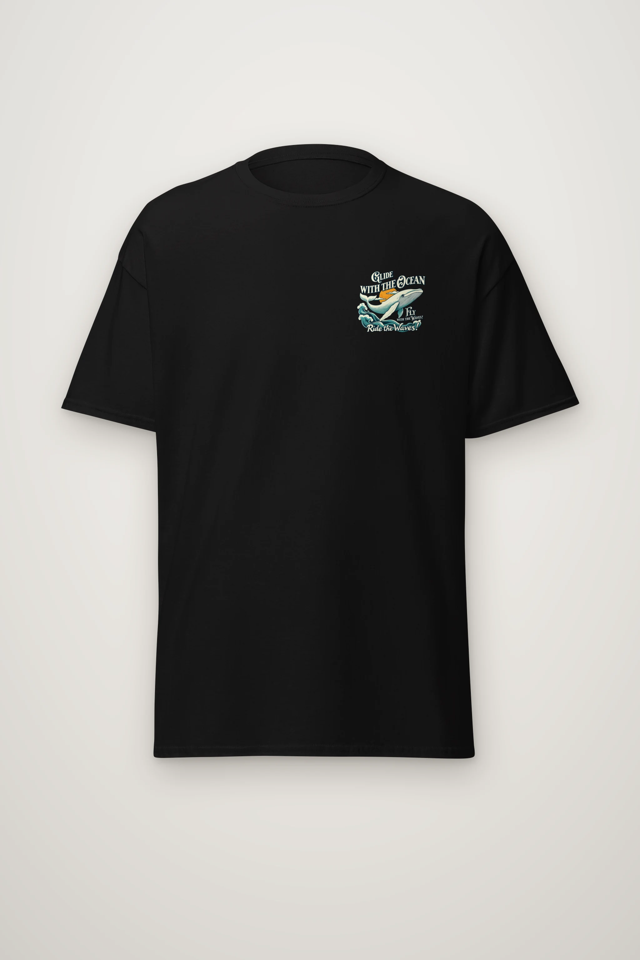 "Ride The Waves" Heavyweight Unisex Crewneck T-shirt