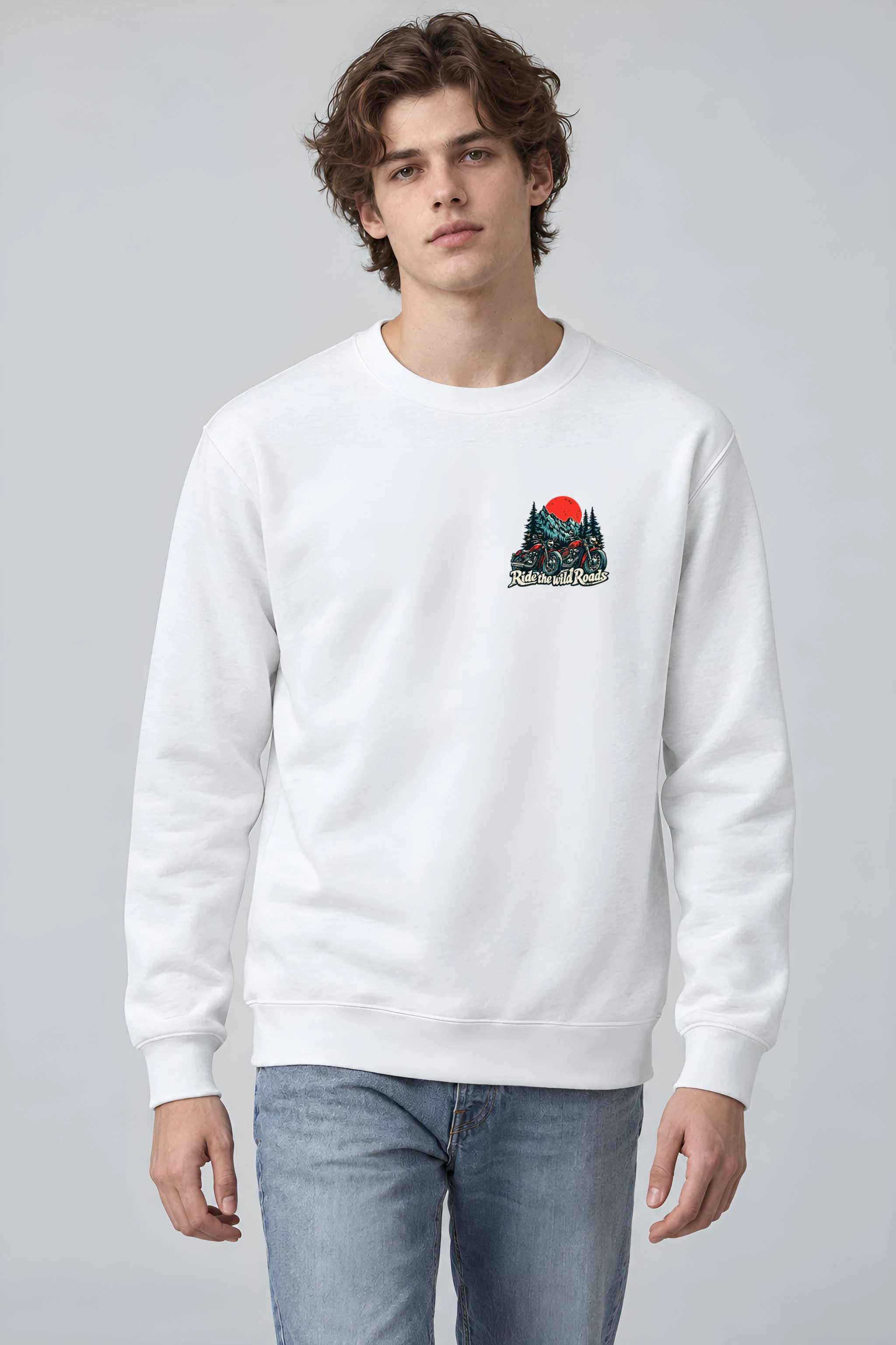 "Ride The Wild Roads" 1 Crewneck Sweatshirt