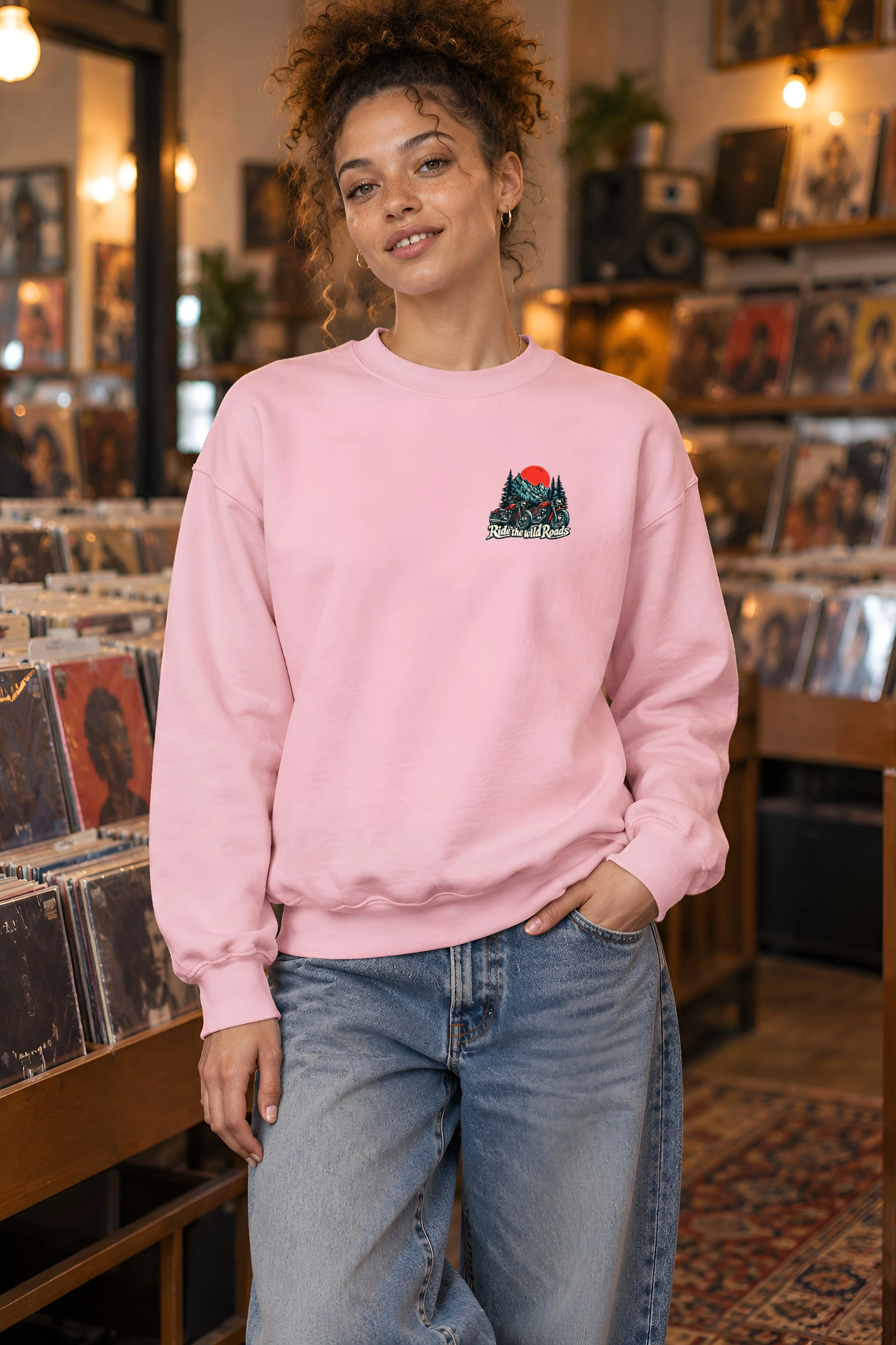 "Ride The Wild Roads" 1 Crewneck Sweatshirt