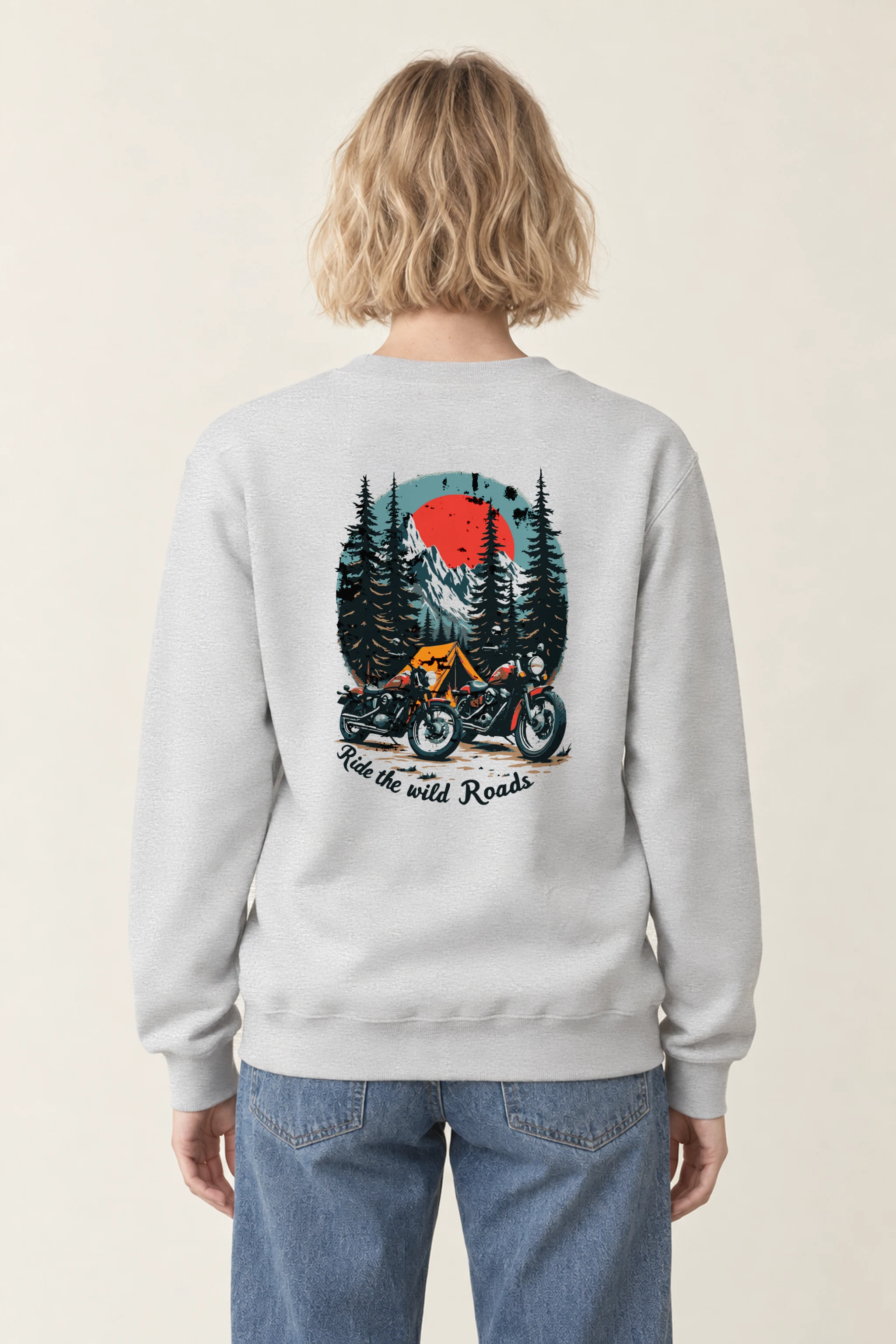 "Ride The Wild Roads" 1 Crewneck Sweatshirt