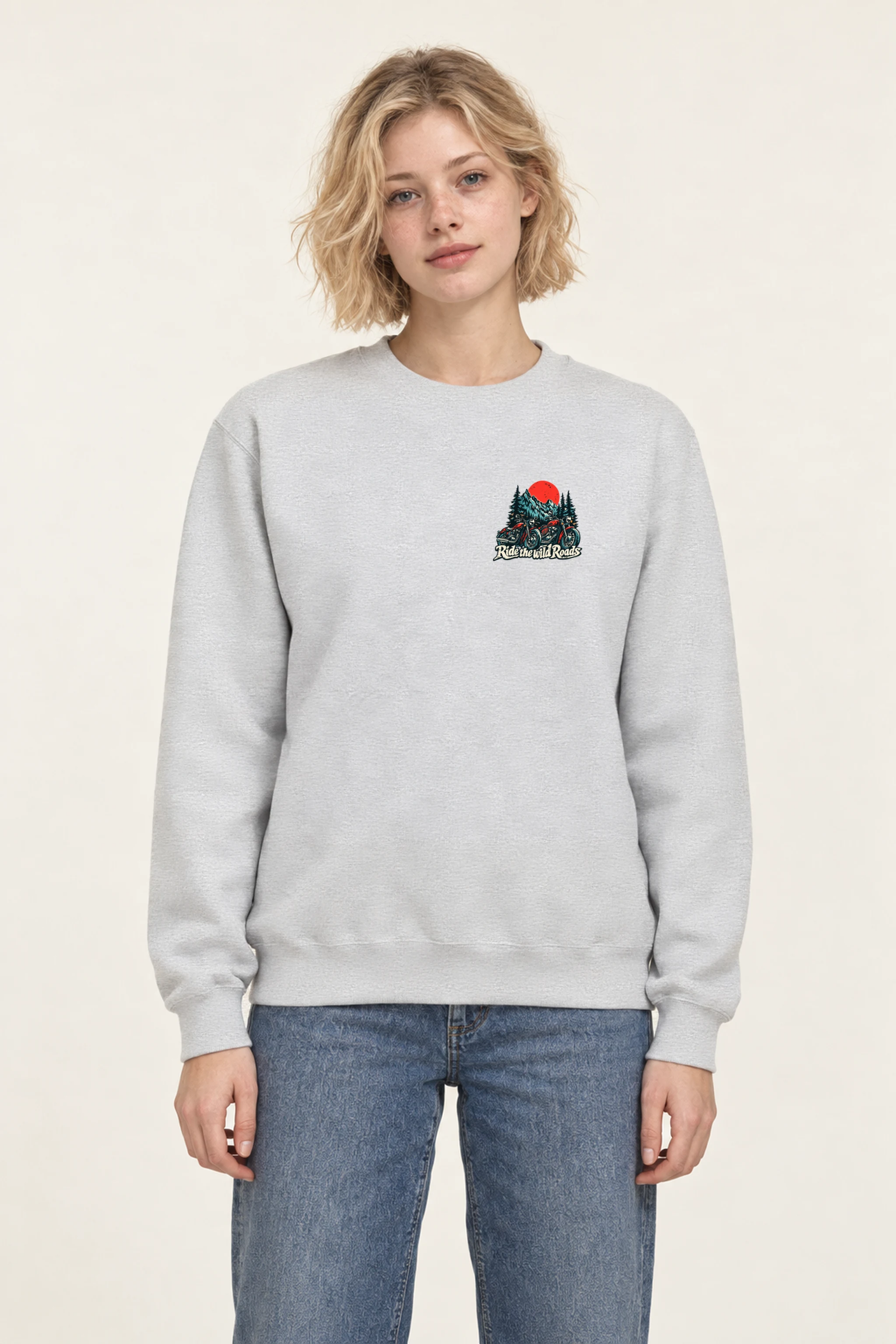 "Ride The Wild Roads" 1 Crewneck Sweatshirt