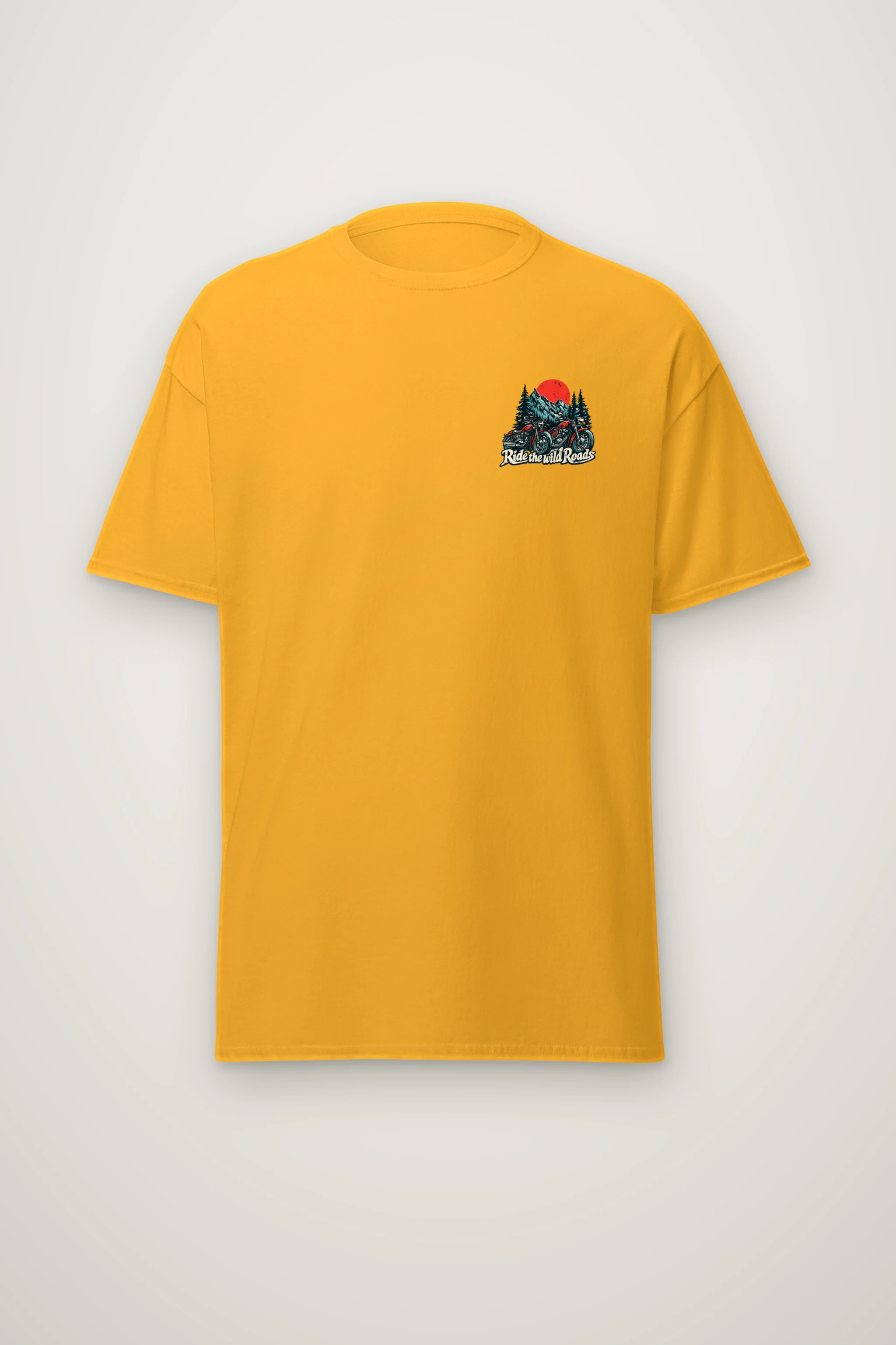 "Ride The Wild Roads" Heavyweight Unisex Crewneck T-shirt