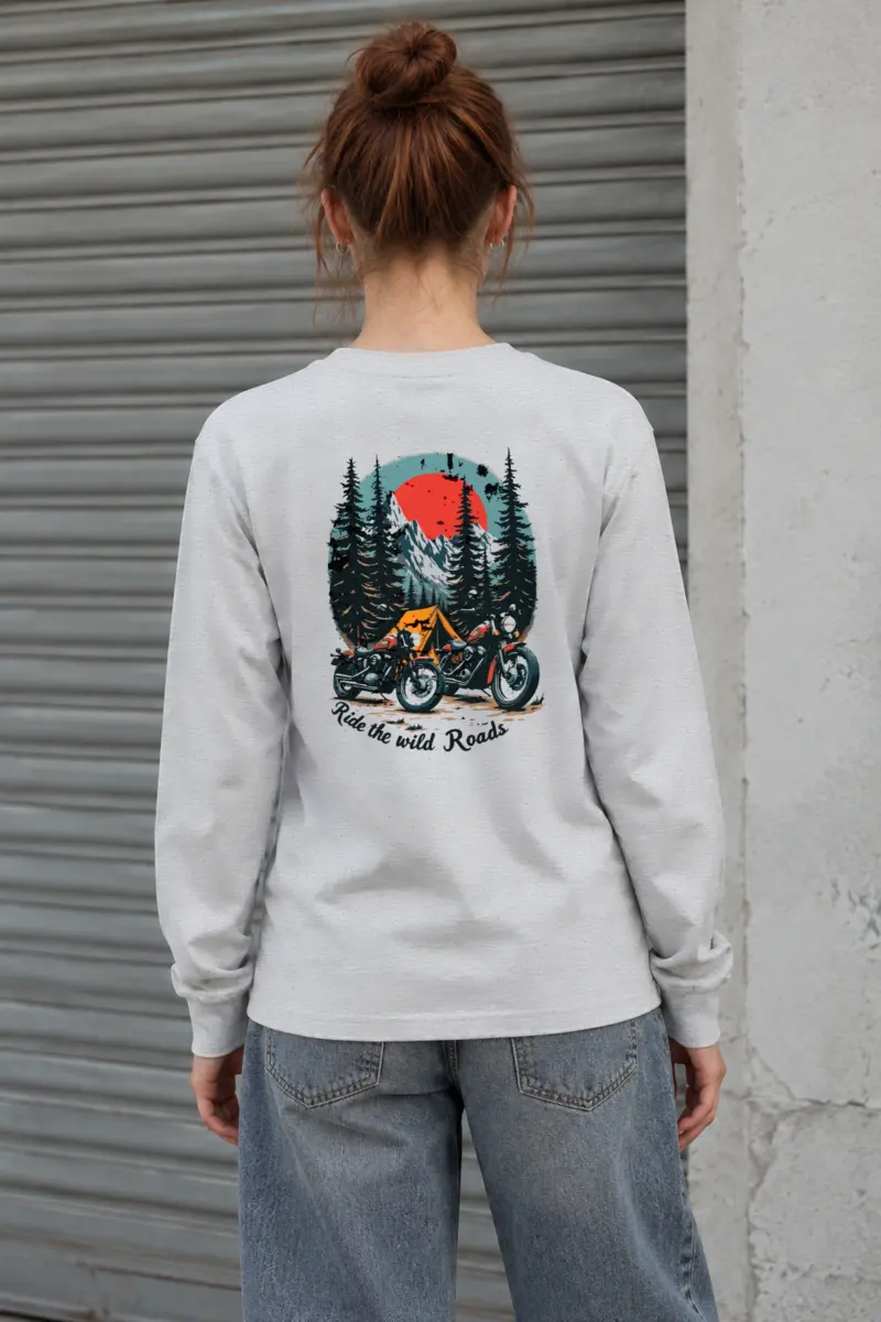 "Ride The Wild Roads" Unisex Longsleeve T-shirt