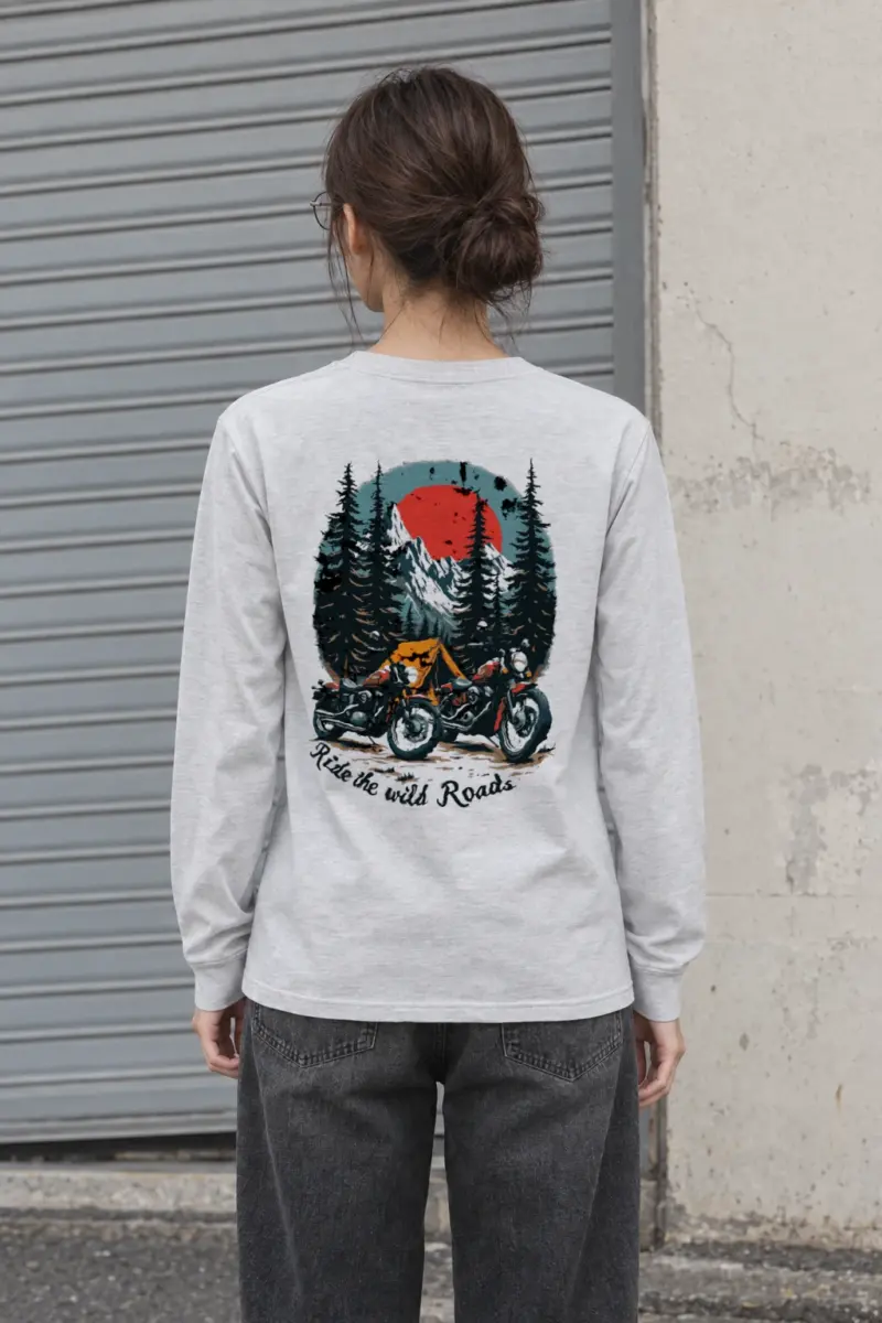 "Ride The Wild Roads" Unisex Longsleeve T-shirt