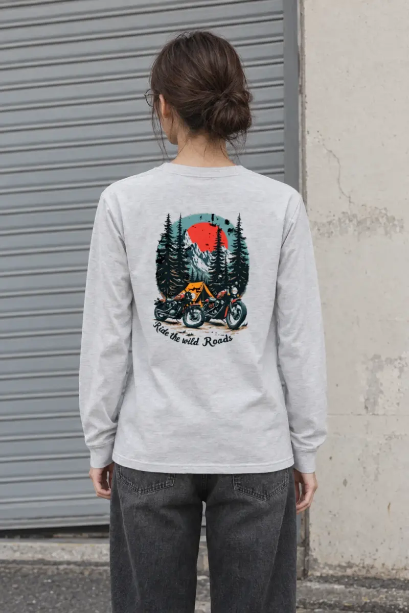 "Ride The Wild Roads" Unisex Longsleeve T-shirt