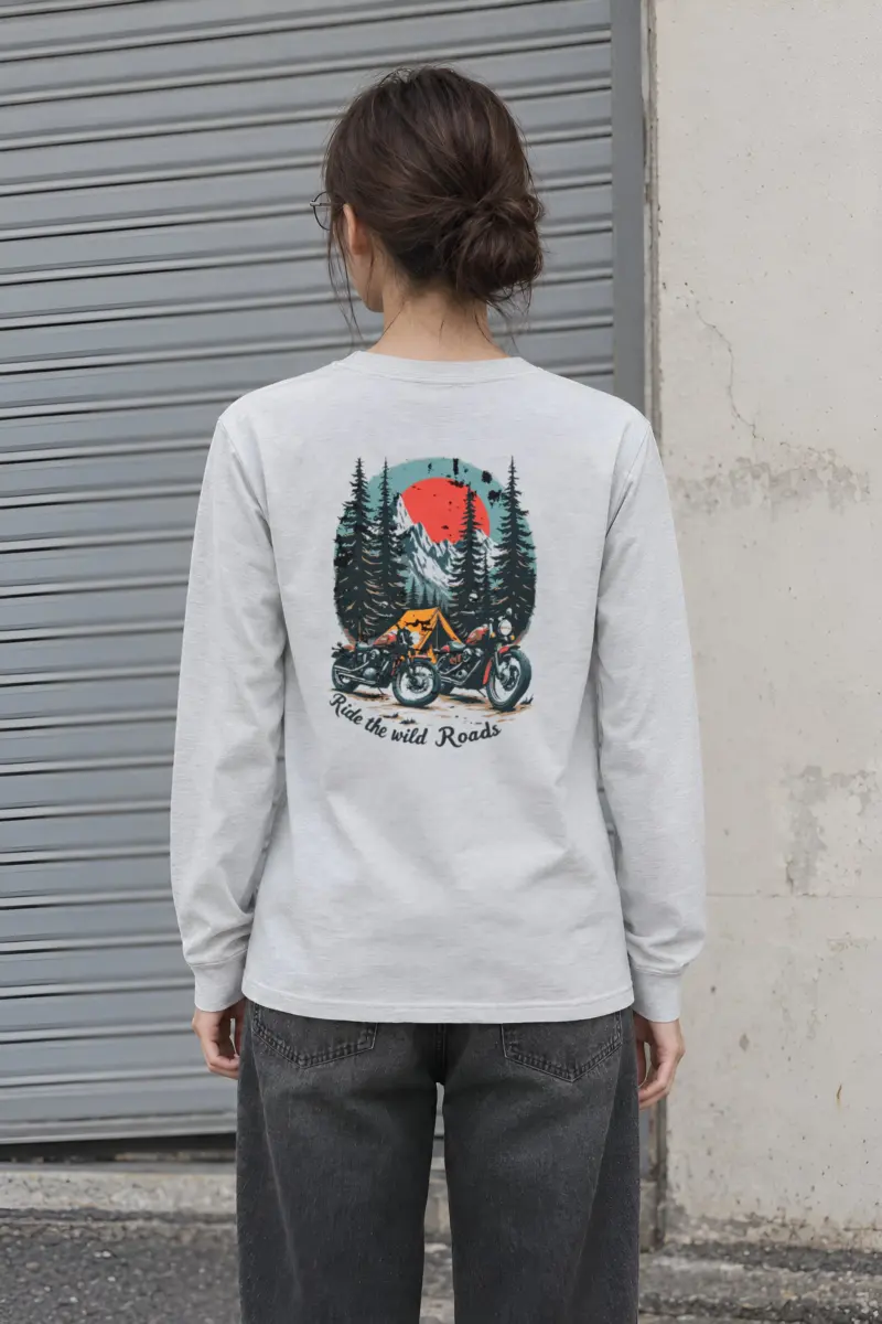 "Ride The Wild Roads" Unisex Longsleeve T-shirt