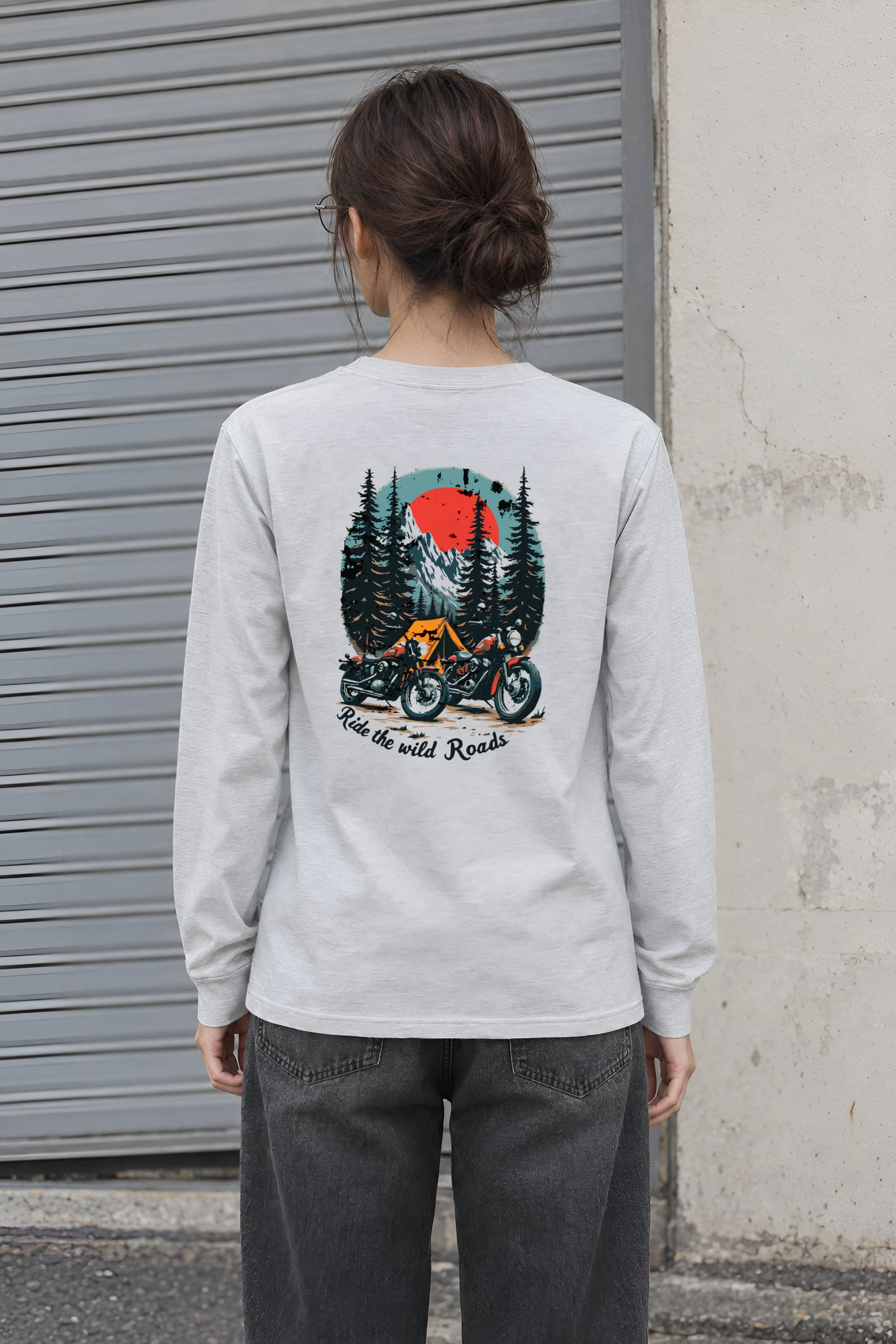"Ride The Wild Roads" Unisex Longsleeve T-shirt