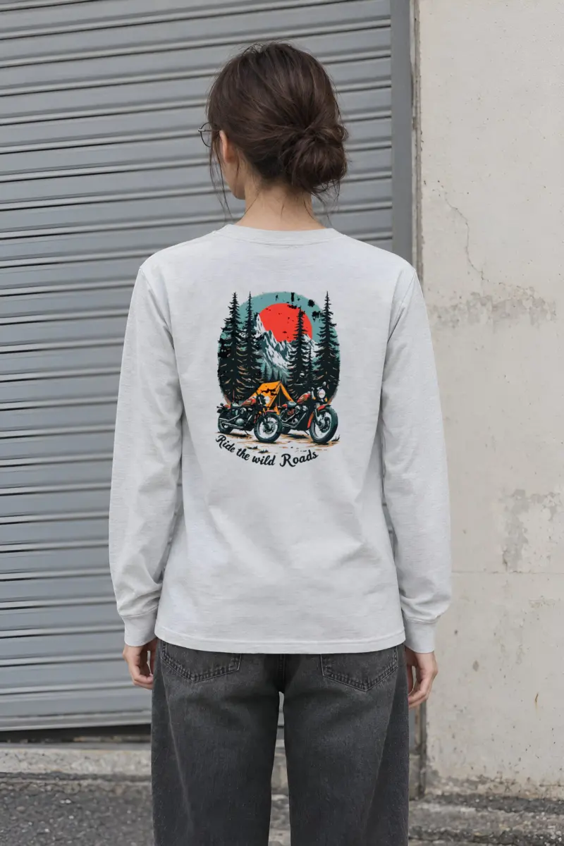 "Ride The Wild Roads" Unisex Longsleeve T-shirt