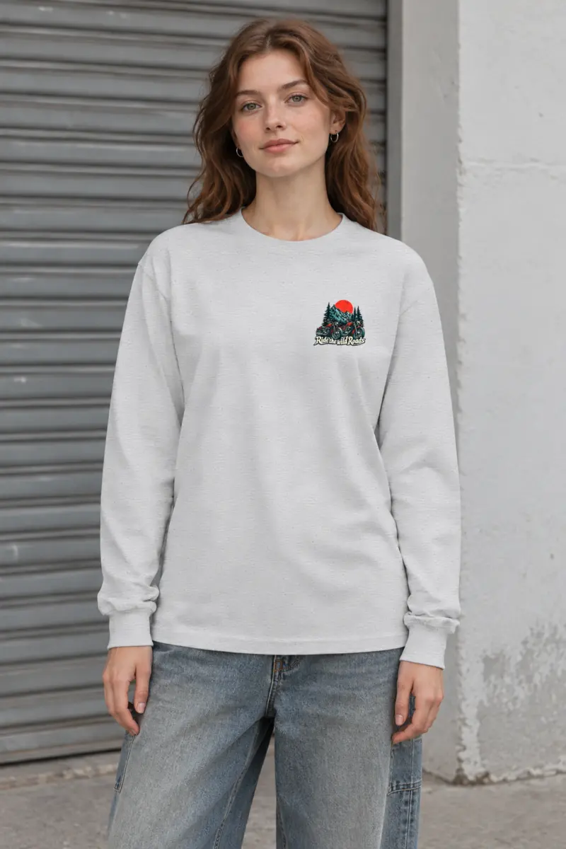 "Ride The Wild Roads" Unisex Longsleeve T-shirt