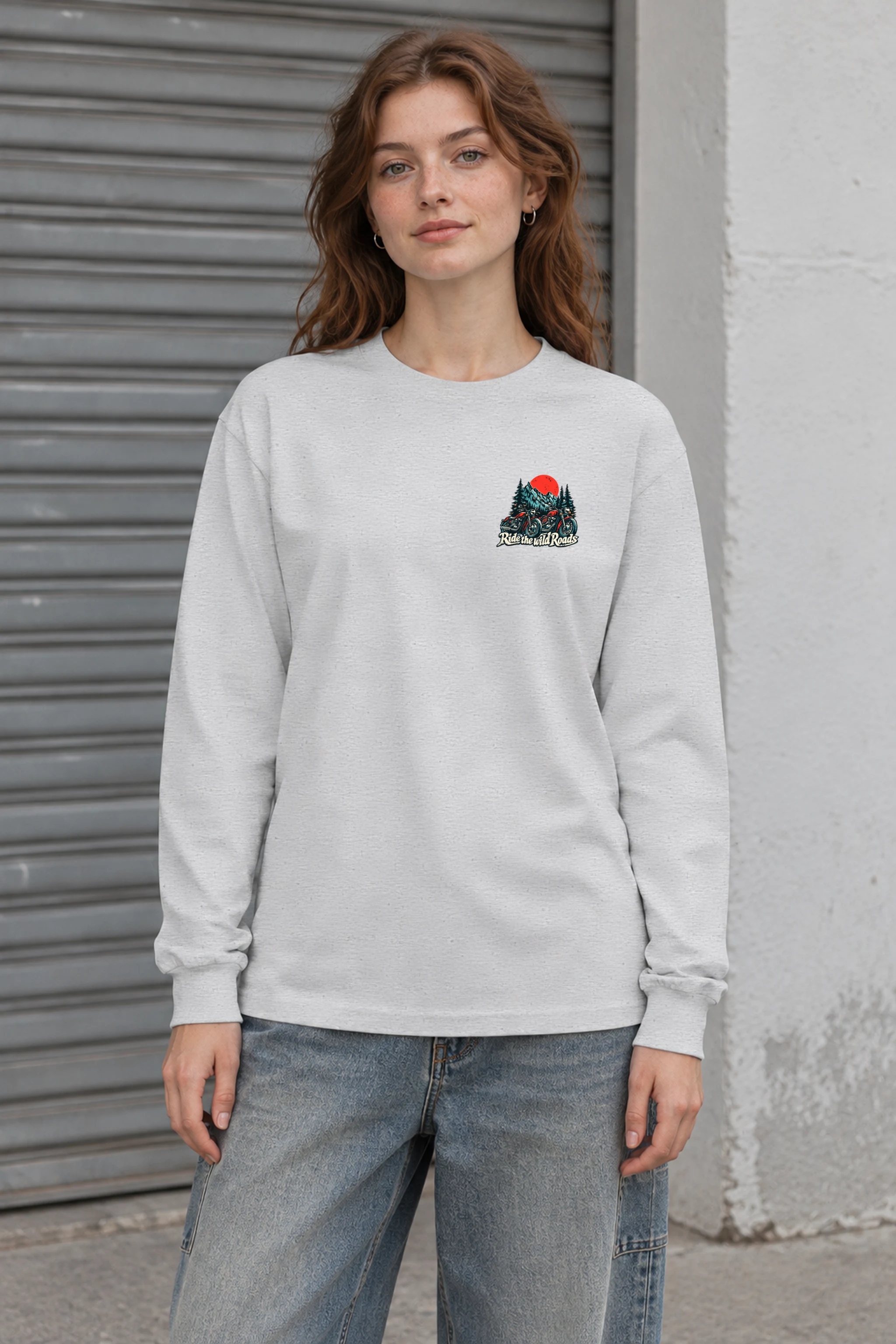 "Ride The Wild Roads" Unisex Longsleeve T-shirt