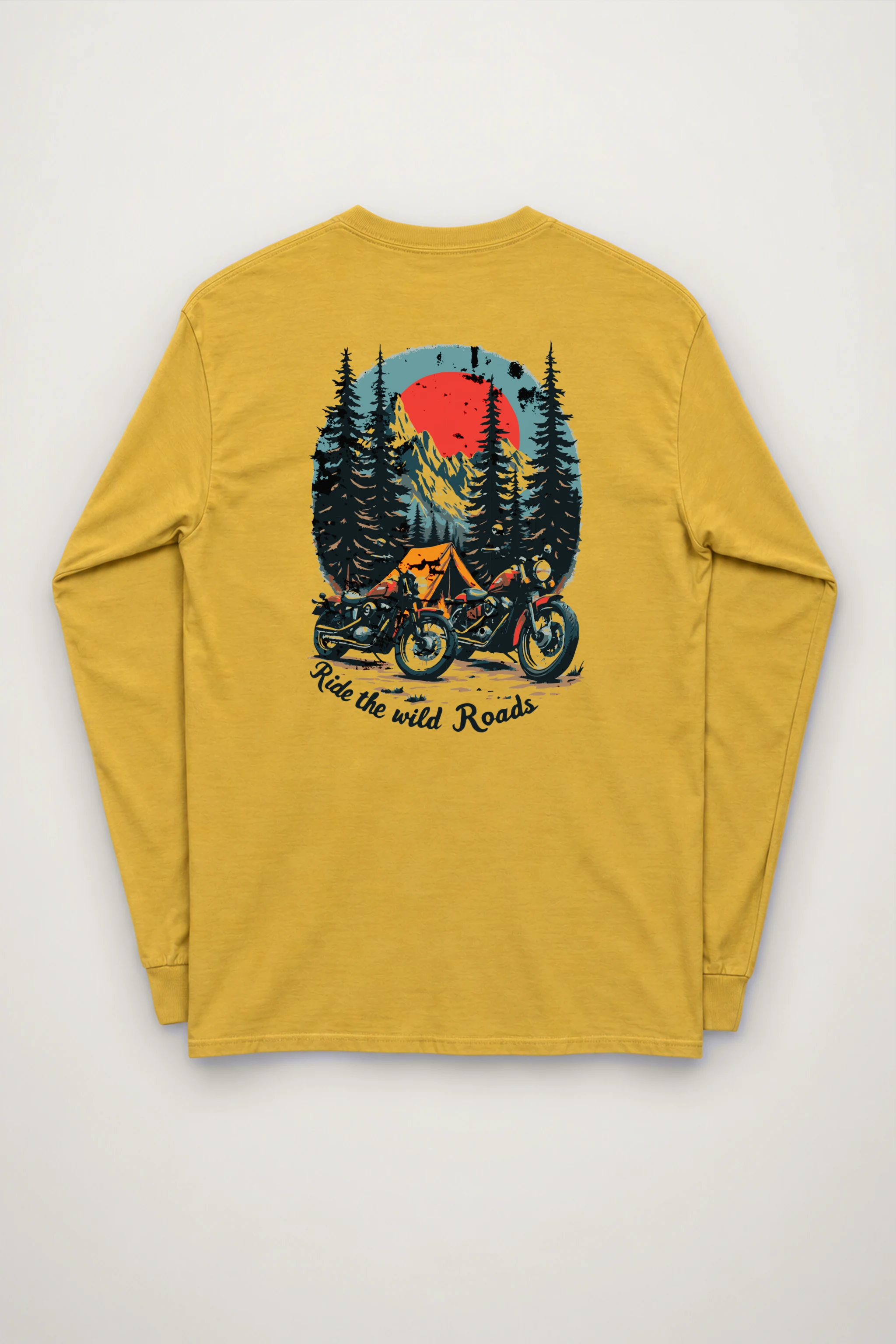 "Ride The Wild Roads" Unisex Longsleeve T-shirt