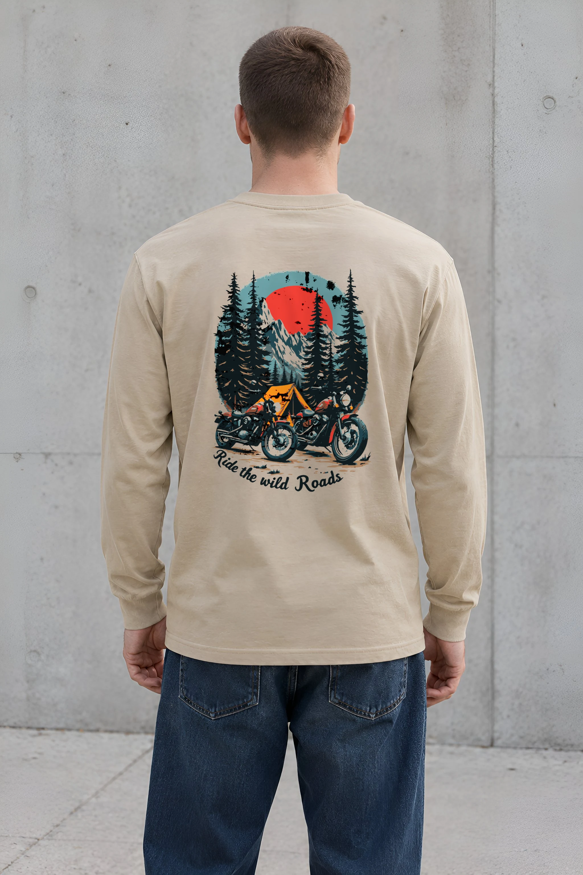 "Ride The Wild Roads" Unisex Longsleeve T-shirt